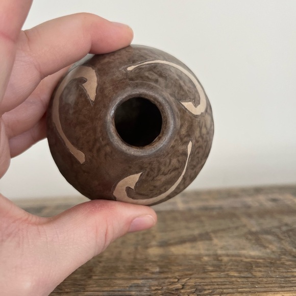 OOAK pottery bud vase ink well - Picture 6 of 6